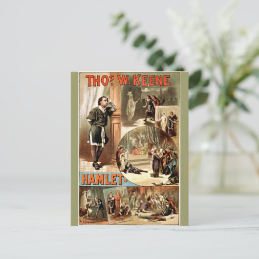  Shakespeare's Hamlet, 1884, Briefkaart (Staand voorkant)