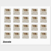 Shakespeares Henry V Opening Act I Proloog Vierkante Sticker (Vel)