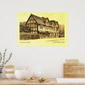 Shakespeare's House Stratford on Avon Poster (Keuken)