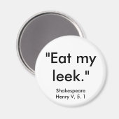 Shakespeare's Insult Magnet (Voorkant / Achterkant)