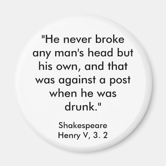 Shakespeare's Insult Magnet (Voorkant)