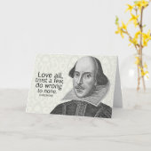 Shakespeare's Love All, vertrouw op een paar, doe. Kaart (Gele Bloem)