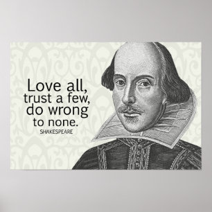 Shakespeare's Love All, vertrouw op een paar, doe. Poster