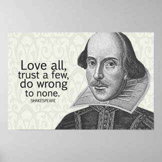 Shakespeare's Love All, vertrouw op een paar, doe. Poster