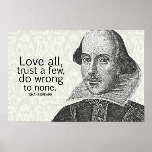 Shakespeare's Love All, vertrouw op een paar, doe. Poster (Voorkant)