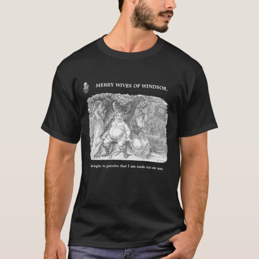 Shakespeare's Merry Wives of Windsor Illustration T-shirt (Voorkant)