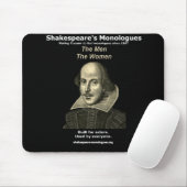 Shakespeare's Monologen Mousepad, Black Muismat (Met muis)