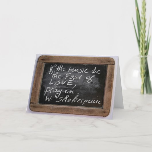 Shakespeare's Quote - Love Valentine's D. Greeting Feestdagen Kaart (Voorkant)