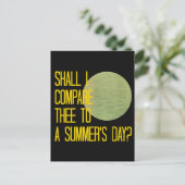 Shakespeare's zomerdag briefkaart (Staand voorkant)