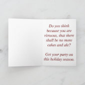 Shakespeariaanse Kerstkaart Feestdagen Kaart (Binnen)