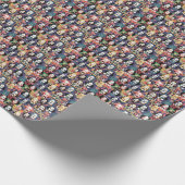 Shakespeariaanse verjaardagsbash - kleurrijke mont cadeaupapier (Hoek)