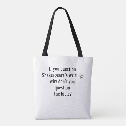 Shakespears's wrtings Tas (Achterkant)