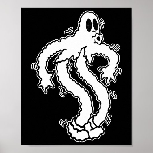 Shakey Koko De Clown Ghost Schattige Ghost Hallowe Poster (Voorkant)
