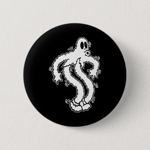 Shakey Koko De Clown Ghost Schattige Ghost Hallowe Ronde Button 5,7 Cm