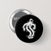 Shakey Koko De Clown Ghost Schattige Ghost Hallowe Ronde Button 5,7 Cm (Voorkant /achterkant)