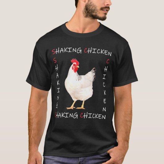 Shaking Chicken Merch T-shirt (Voorkant)