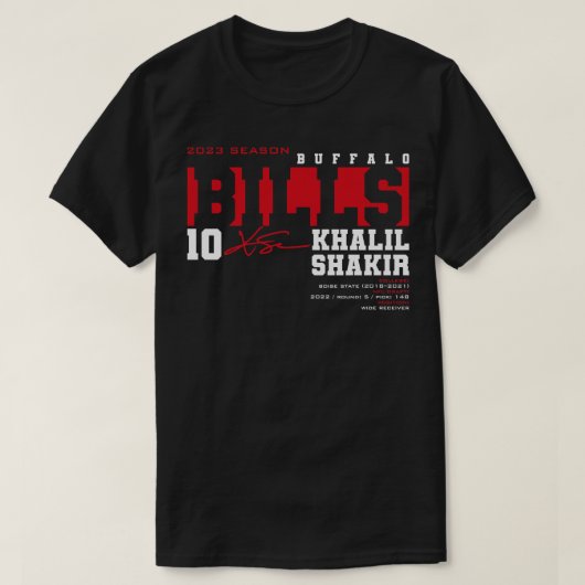 Shakir Bills 2023 T-shirt (Design voorkant)
