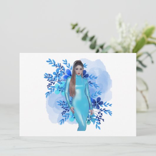 Shakira Blue Kaart (Staand voorkant)