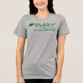 Shaklee Wellness Ambassador Tri-Blend Shirt (Voorkant)