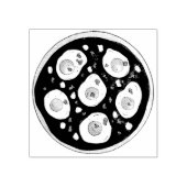 Shakshouka Poaching Eggs Tomato Sauce Israel Food Rubberstempel (Afrduk)