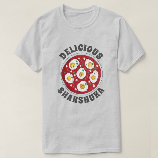 Shakshouka Shakshuka Spicy Poaching Eggs Tomaten T-shirt (Design voorkant)