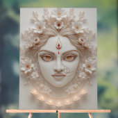 Shakti Within - Minimal Devi Illustration Acryl Bord (Neutraal)