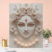 Shakti Within - Minimal Devi Illustration Acryl Bord (Huwelijk)