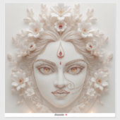 Shakti Within - Minimal Devi Illustration Sticker (Vel)