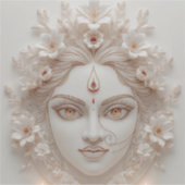 Shakti Within - Minimal Devi Illustration Sticker (Voorkant)