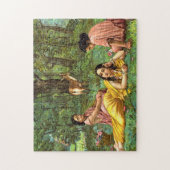 Shakuntala Patralekhana door Raja Ravi Varma Legpuzzel (Verticaal)