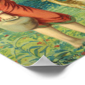 Shakuntala Sakhi van Raja Ravi Varma Poster (Hoek)