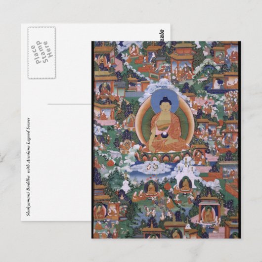 Shakyamuni Buddha Briefkaart (Voorkant / Achterkant)