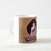 Shakyamuni Buddha Grunge Vintage Koffiemok (Voorkant links)