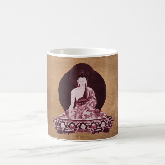Shakyamuni Buddha Grunge Vintage Koffiemok (Center)