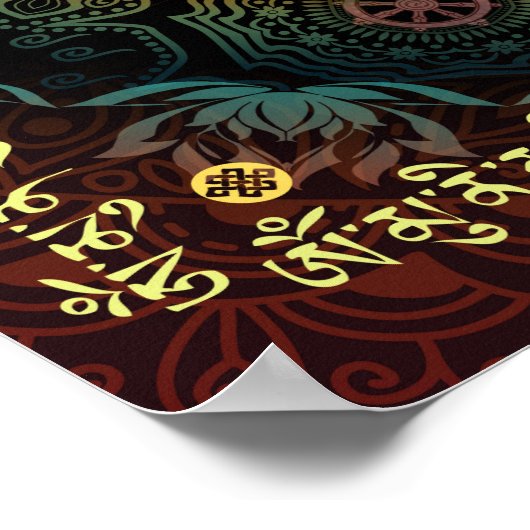 Shakyamuni Buddha Mantra Poster (Hoek)