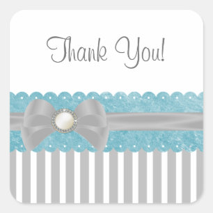 Shalizar Dreaming Baby shower Dank u Sticker