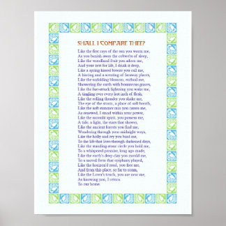 Shall I Compare Thee? - A love Poem - Print
