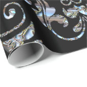 Shalliveye III Baroque Damask Glossy Cadeaupapier (Rol Hoek)