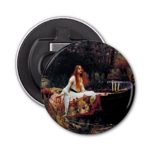 Shallot Boat JW Waterhouse Romantic Art Button Flesopener