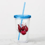 Shallot cartoon illustratie acryl drinkbeker (Achterkant)