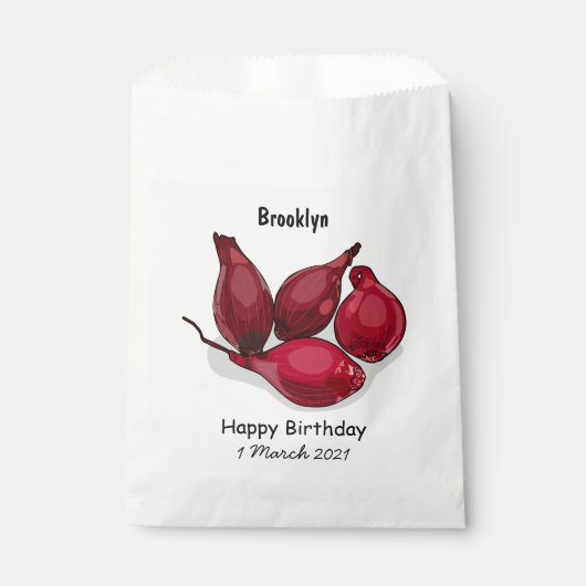 Shallot cartoon illustratie bedankzakje (Voorkant)