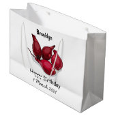 Shallot cartoon illustratie groot cadeauzakje (Voorkant Gekanteld)