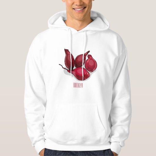 Shallot cartoon illustratie hoodie (Voorkant)