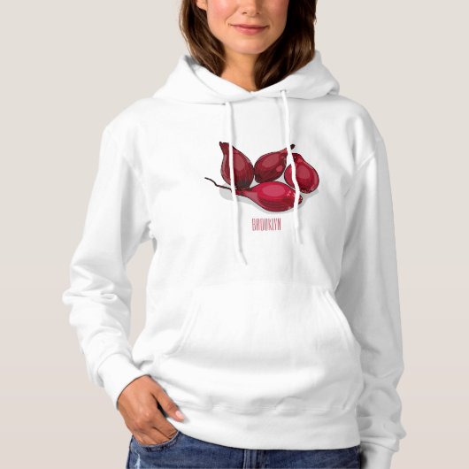 Shallot cartoon illustratie hoodie (Voorkant)