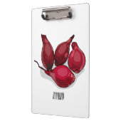 Shallot cartoon illustratie klembord (Links)