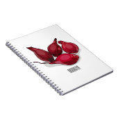 Shallot cartoon illustratie notitieboek (Rechterzijde)