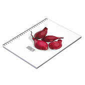 Shallot cartoon illustratie notitieboek (Linkerzijde)