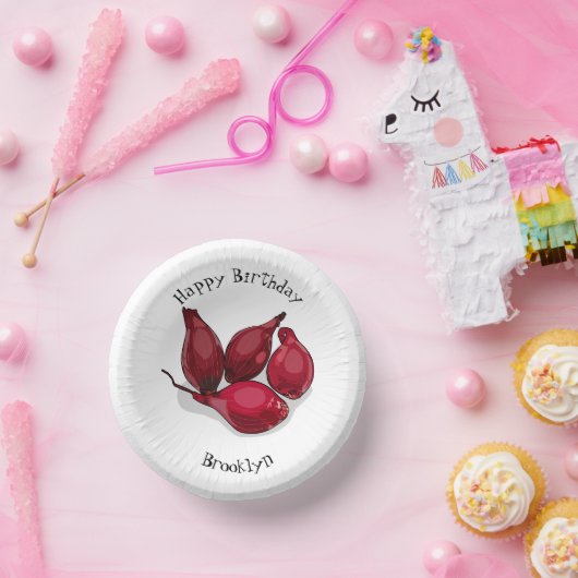 Shallot cartoon illustratie papieren kommen (Feest)