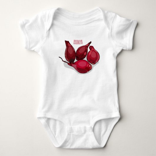 Shallot cartoon illustratie romper (Voorkant)