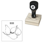 Shallot cartoon illustratie rubberstempel (Gestempeld)